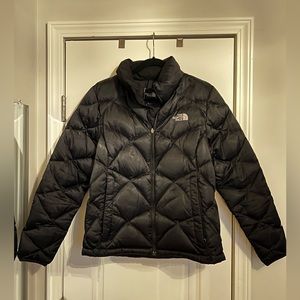The North Face black insulated puffer jacket GENTLY USED